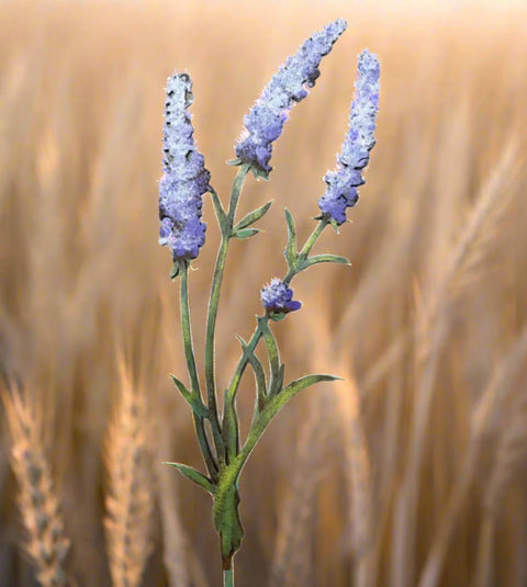 Hand-Painted Lavender Stake | Sturdy, Lifelike Wildflower Metal Sculpture