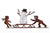 Snowman with Kids and Sleigh