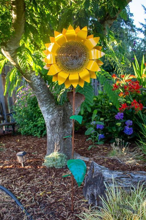 Large Sunflower Stake