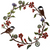 Chickadees & Flowers Wreath