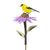 Goldfinch on Cone Flower Stake - Painted